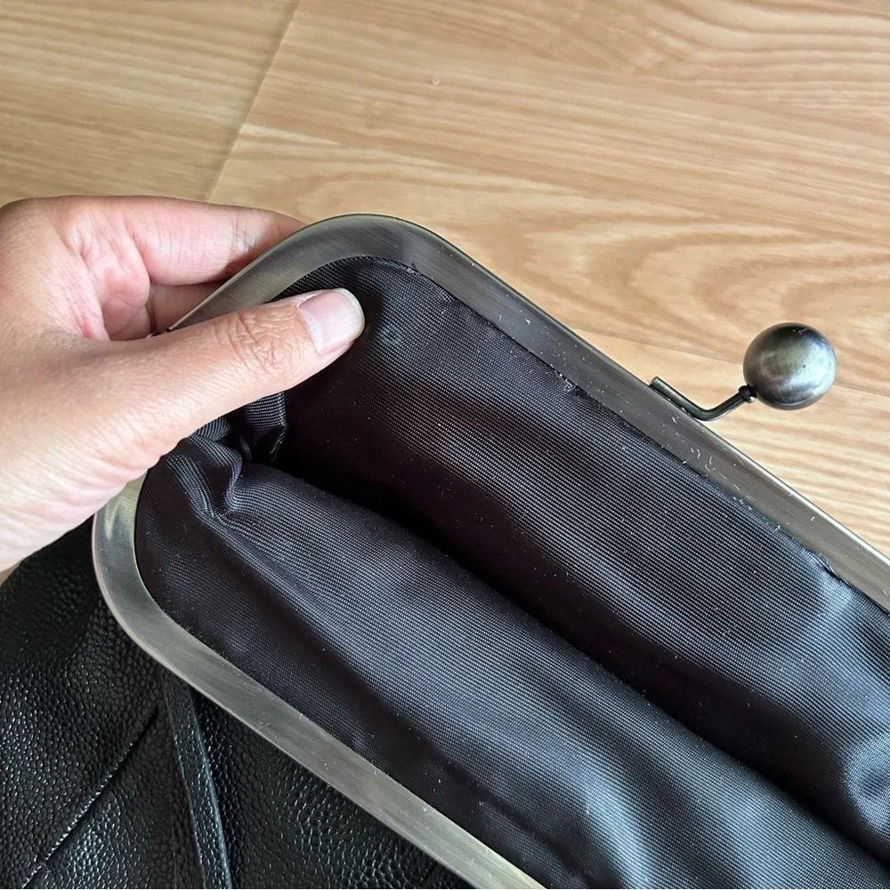 Jessica Simpson Black Faux Leather Bag